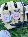 Engraved Baseball Player Number Earrings