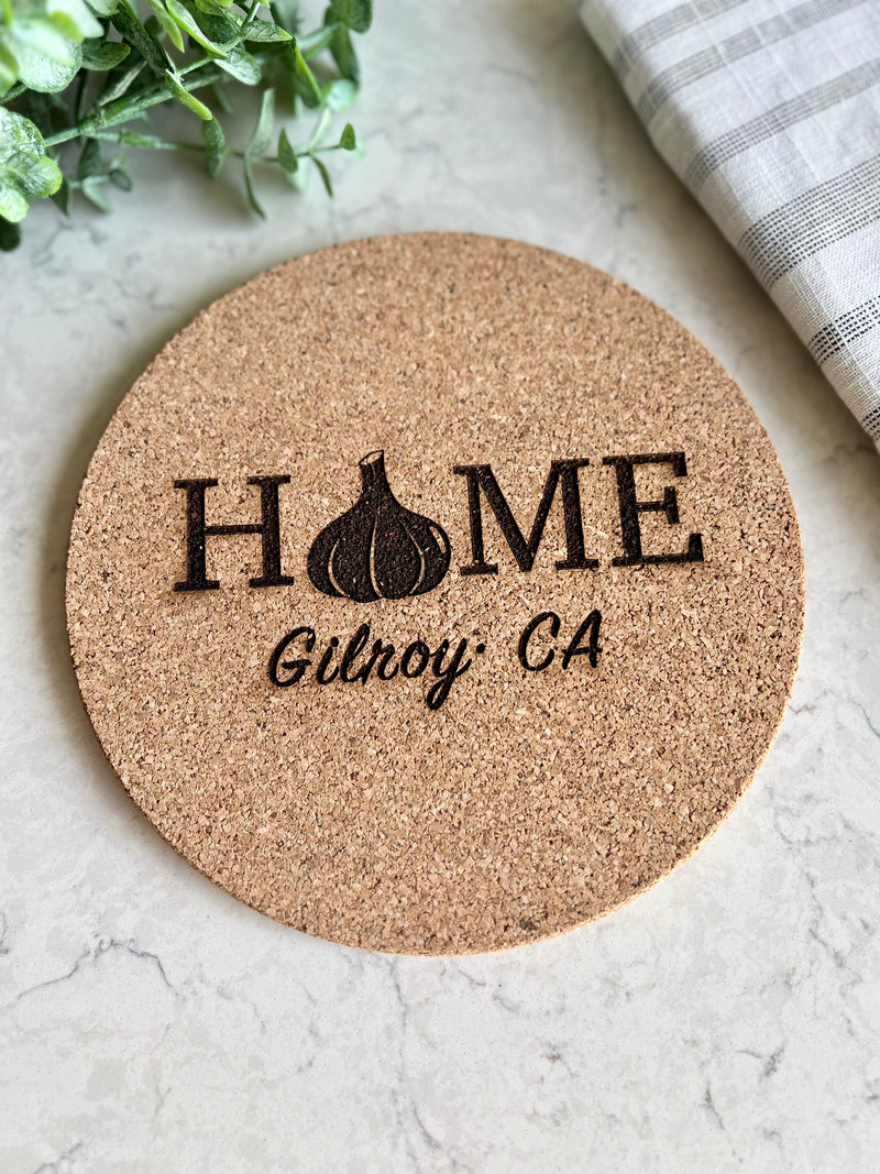 Gilroy Garlic Home Cork Trivet